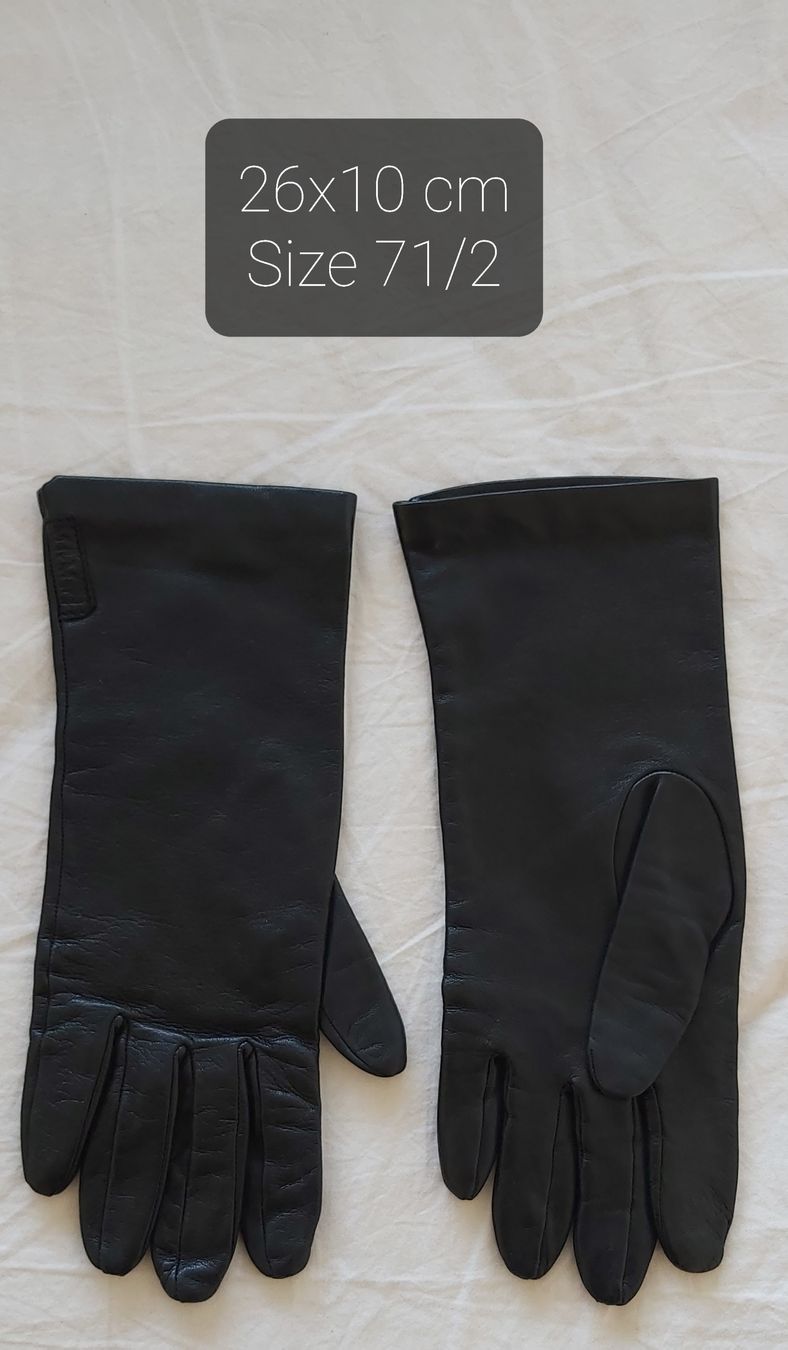 Max Mara Guanti & manicotti: Max Mara Lederhandschuhe für Damen – Nuovo (secondo la descrizione) da Basel venduto da lor60