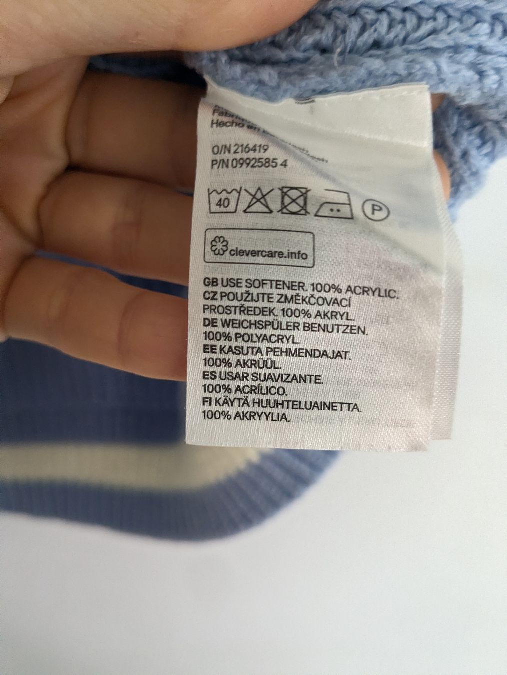 Gilet & Giacche senza maniche: H&M Strickweste / Pullunder, Grösse M, hellblau – Usato da Rorschach venduto da olg_5qq2 3