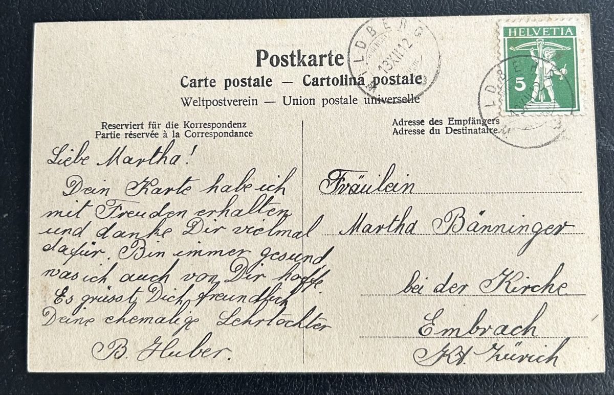 Cartoline postali: Gruss aus Wildberg 4-Bildrig  – Usato da Horw venduto da Tellbub 1