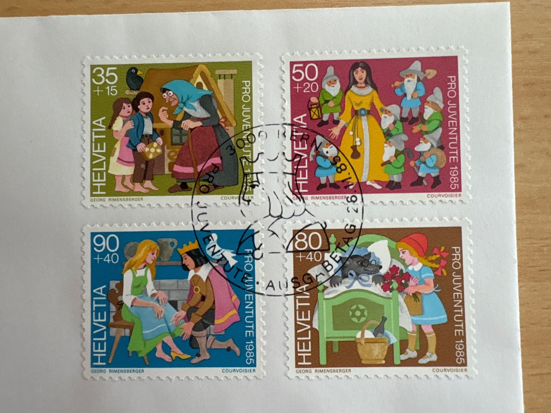 Tutti i francobolli: Pro Juventute Ersttagsbrief 1985 Märchen – Usato da Ibach venduto da lisch3 1