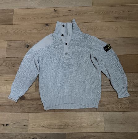 Stone Island Strickpullover Grau Vintage 2000s Gr.L