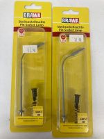 2er Set Brawa H0 84012 Peitschenleuchte Stecksockel OVP