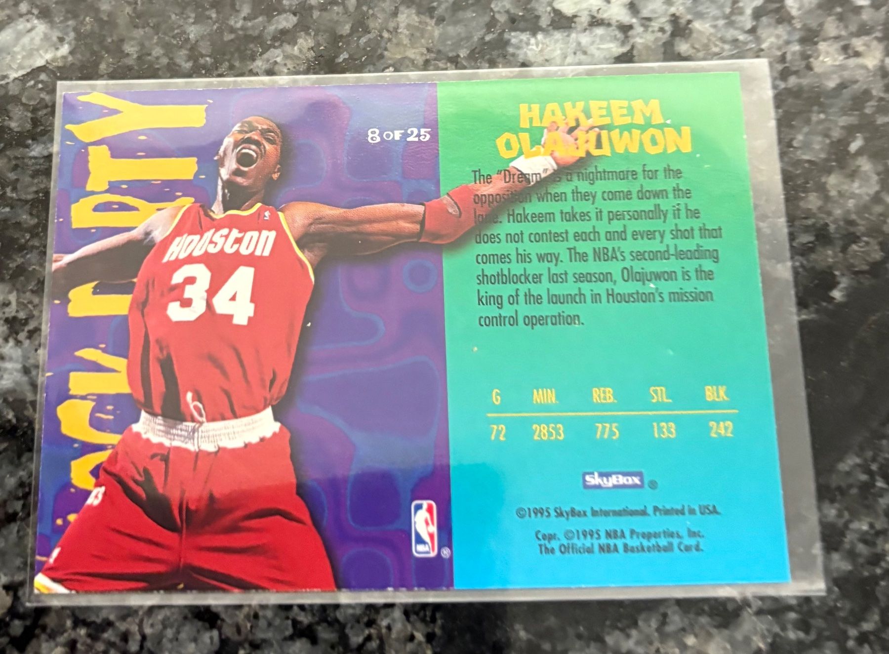 Nba Carte collezionabili: NBA Hakeem Olajuwon Block Party Card – Nuovo (secondo la descrizione) da Muttenz venduto da joba23 1