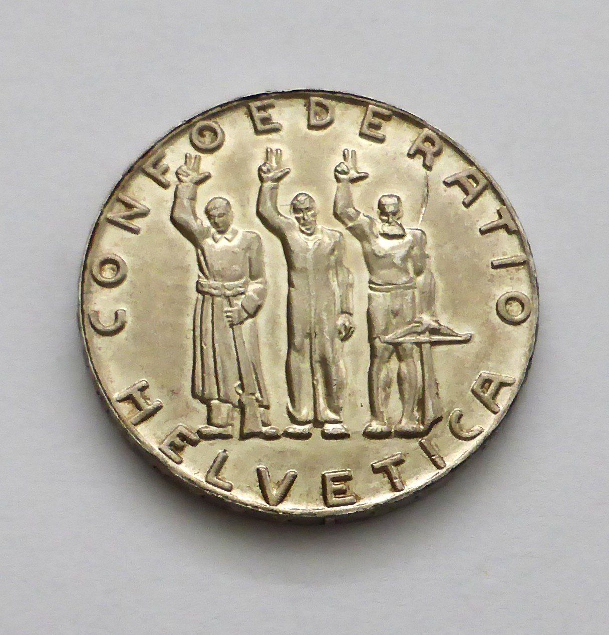 Alle Münzen: 5 Fr. Silber 1941, Rütli 1291 - Argent / Silber – Gebraucht aus Buochs von ema-coins