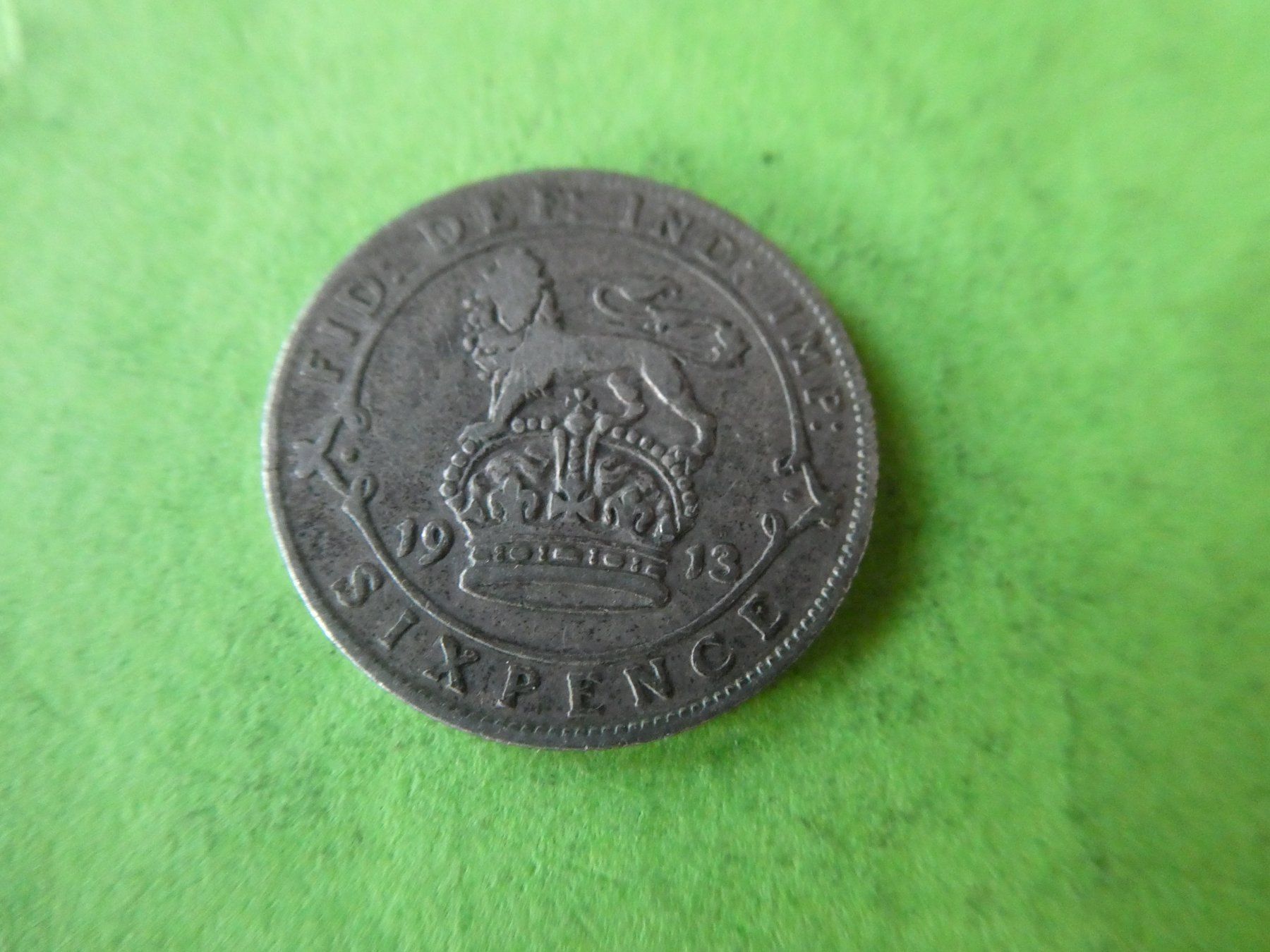 Toutes les monnaies: Grossbritannien 1913, 6 Pence   - Silber – D'occasion à Hinterforst par Rohusri