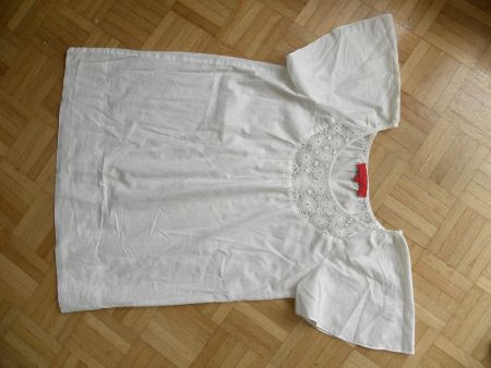 Bluse Donna by Hallhuber in weiss luftige Bluse