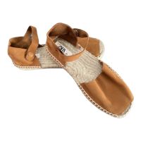 Zara Sandale aus Leder und Jute Grösse 35