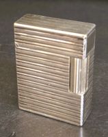 Dupont Paris Briquet Feuerzeug argenté/versilbert ancien