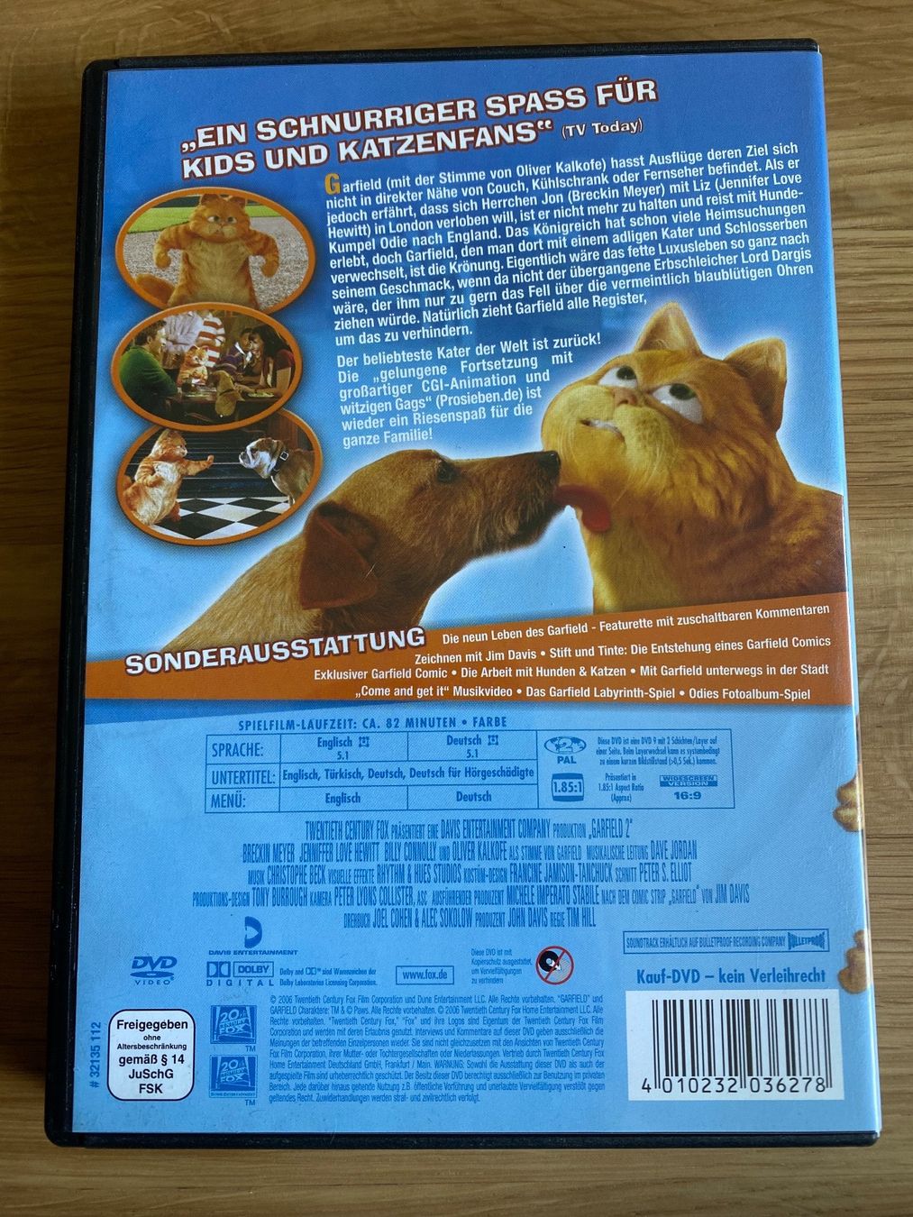 Tutti i DVDs: DVD GARFIELD 2 DE / EN – Usato da chiasso venduto da Wulli 1