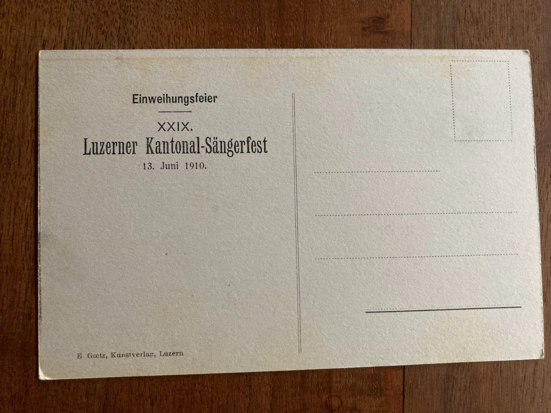 Cartoline postali: Alte Ansichtskarte: Denkmal Christoph Schnyder, Luzern – Usato da Schenkon venduto da Angelikahu 3