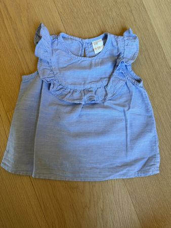 Baby Top, Gr. 80, Leinen/Baumwolle