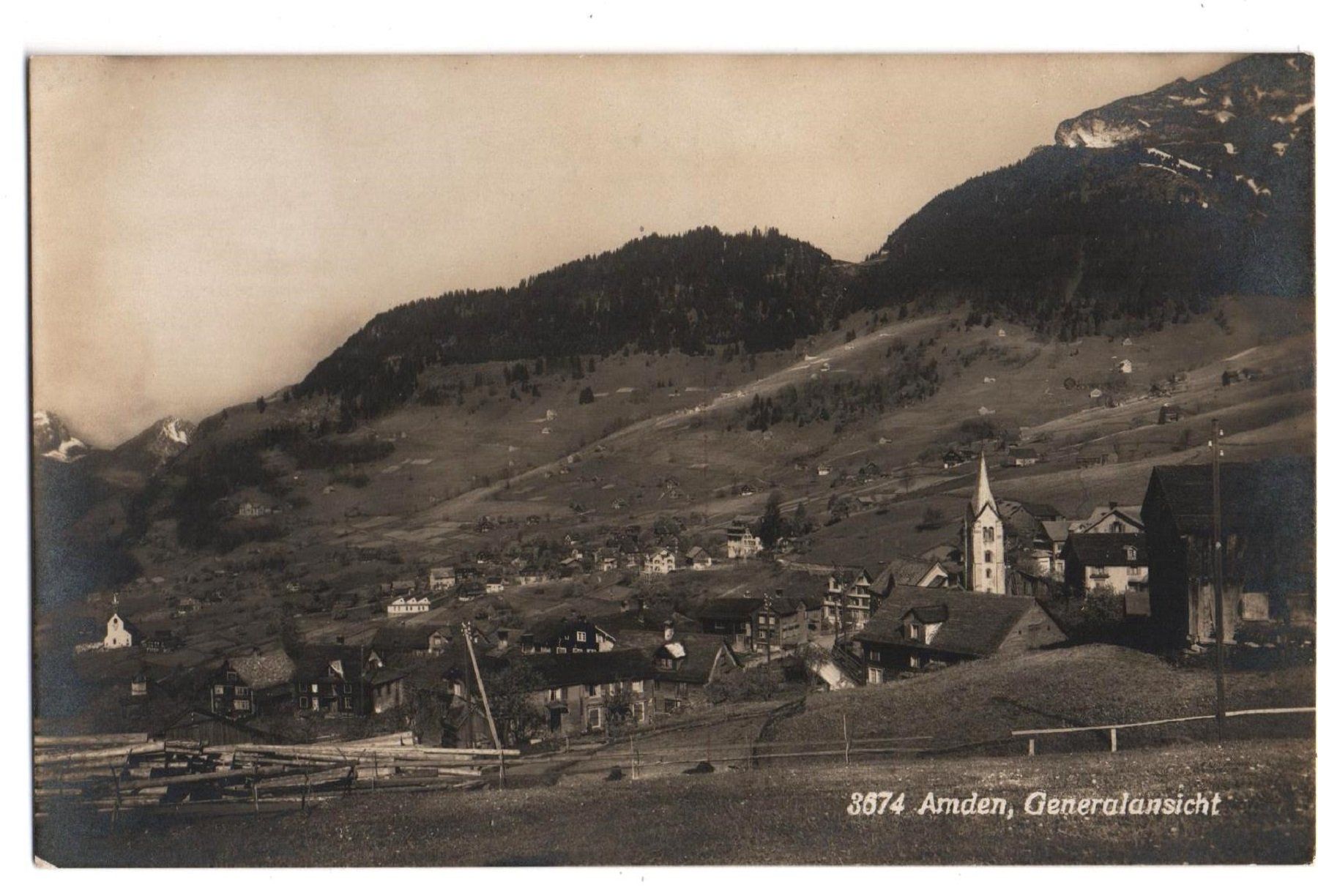 Ansichtskarten: AMDEN Generalansicht – Neu (gemäss Beschreibung) aus Jona von philajona