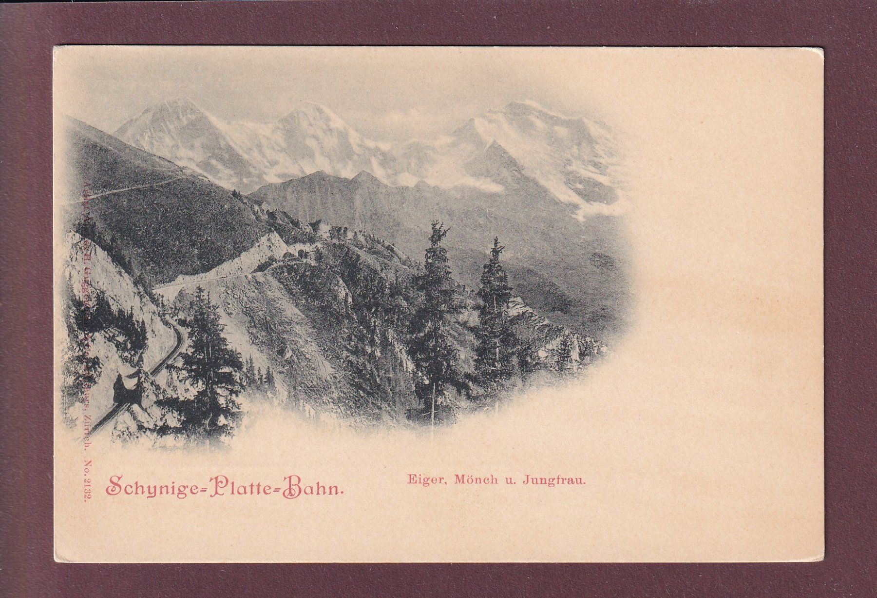 Cartoline postali: SCHYNIGE PLATTE BAHN – Usato da Pully venduto da nicecards