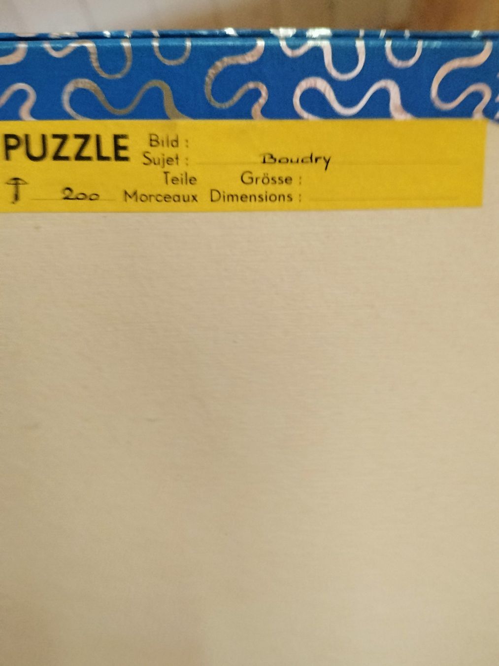 Penelope Puzzles: Puzzle pénélope, Boudry, 200 pièces – Gebraucht aus Hauteville von mhk_ck5h 1
