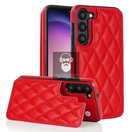Schutzhülle Lux in Rot für Samsung S23 mit Kartenhalter
