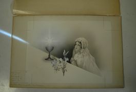 Bild Erstkommunion Mädchen fein gemalt