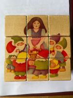 Würfelpuzzle 6 Märchen Selecta Spielzeug Holz 2x matt4xglanz