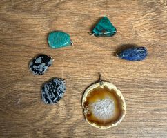 Diverse Edelstein Anhänger Set - Schmuck Unikat!