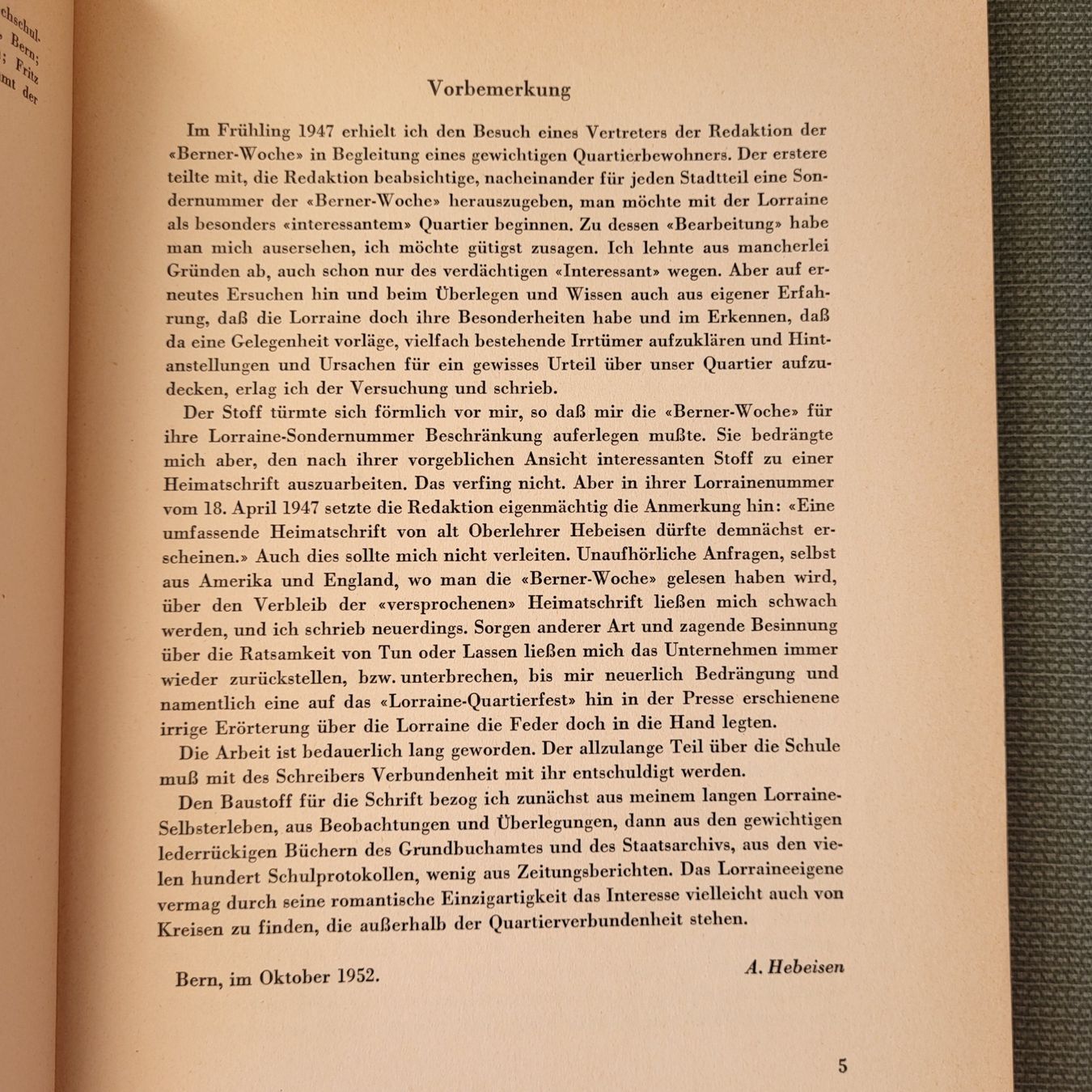 Libri: Die Lorraine in Bern 1952 – Usato da Berikon venduto da Zimmerlinde5 1