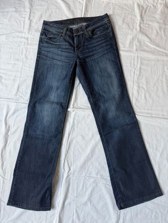 S.Oliver, leichte Jeans, dunkelblau, Bootcut – Gr. 34