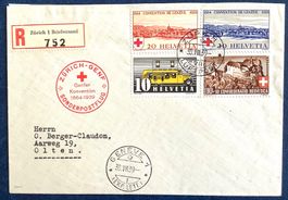 1939 - Sonderpostflug R- Brief Genéve - Olten