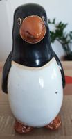 Deko Pinguin aus Keramik glasiert