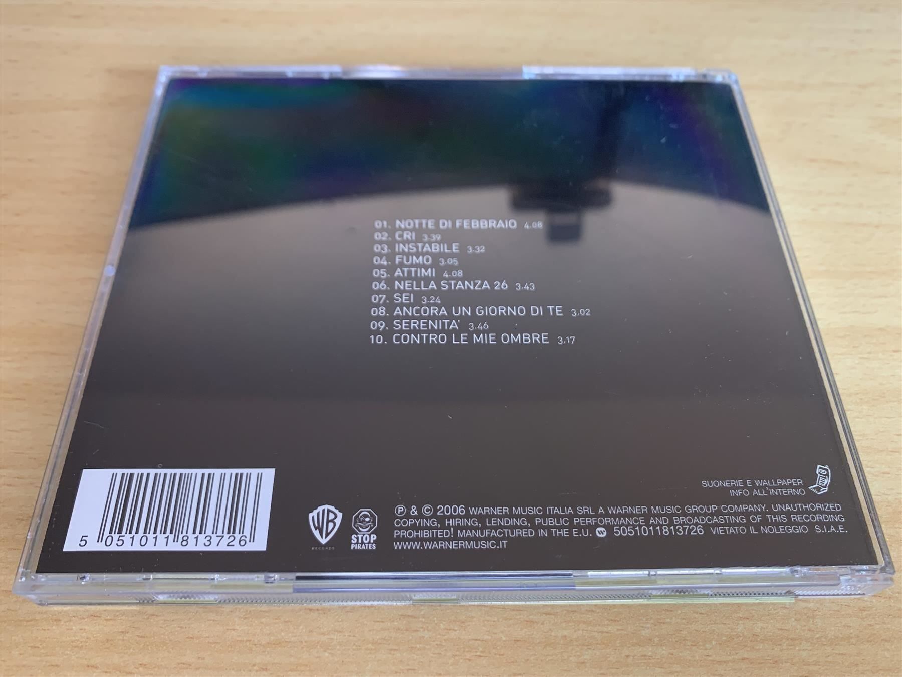 CD: Nek – Nella Stanza 26 – Usato da Rikon im Tösstal venduto da Alpenmutz 1