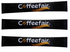 Coffeefair Zuckersticks Schwarz 1000 x 3,6g Zucker, weiß
