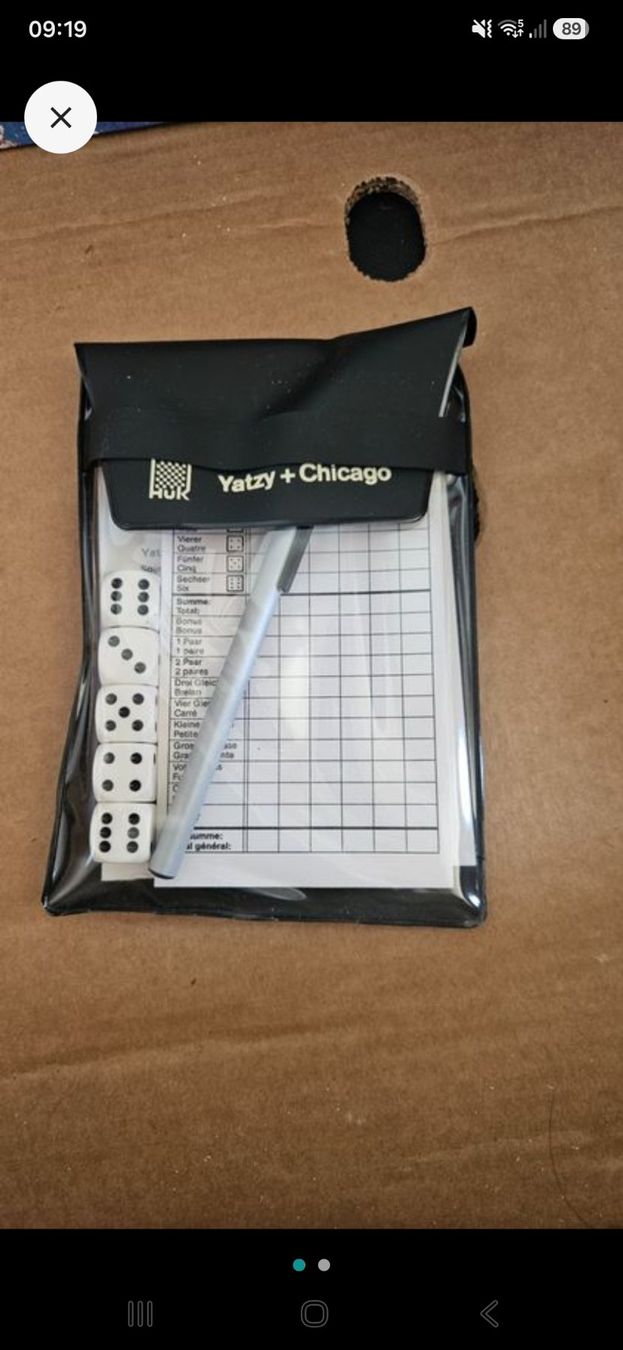 Giochi: Gioco tascabile Yatzy + Chicago – Usato da Melano venduto da H-Sara