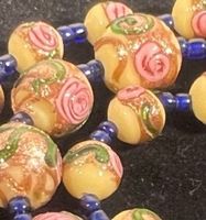 Collier Murano perles Wedding Cake  Vintage mi 20ème