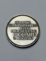 Medaillon 50 ans vol stratosphérique Prof. Piccard 1982