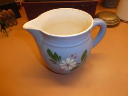Milchkrug / Krug mit Blueme Dekor - Vintage Stil