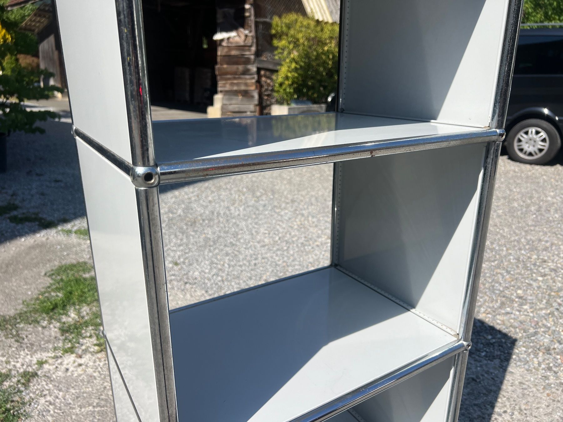 USM Scaffali: USM Haller Highboard - 4 Etagen Weiss – Usato da Otelfingen venduto da Yossi-68 5
