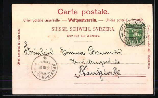 Cartoline postali: AK Winterthur, Ansicht des Technikums – Usato da Berlin venduto da bartko-reher 1