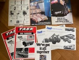 Lastwagen LKW Task Zubehör Prospekt Konvolut Motorshow 1980