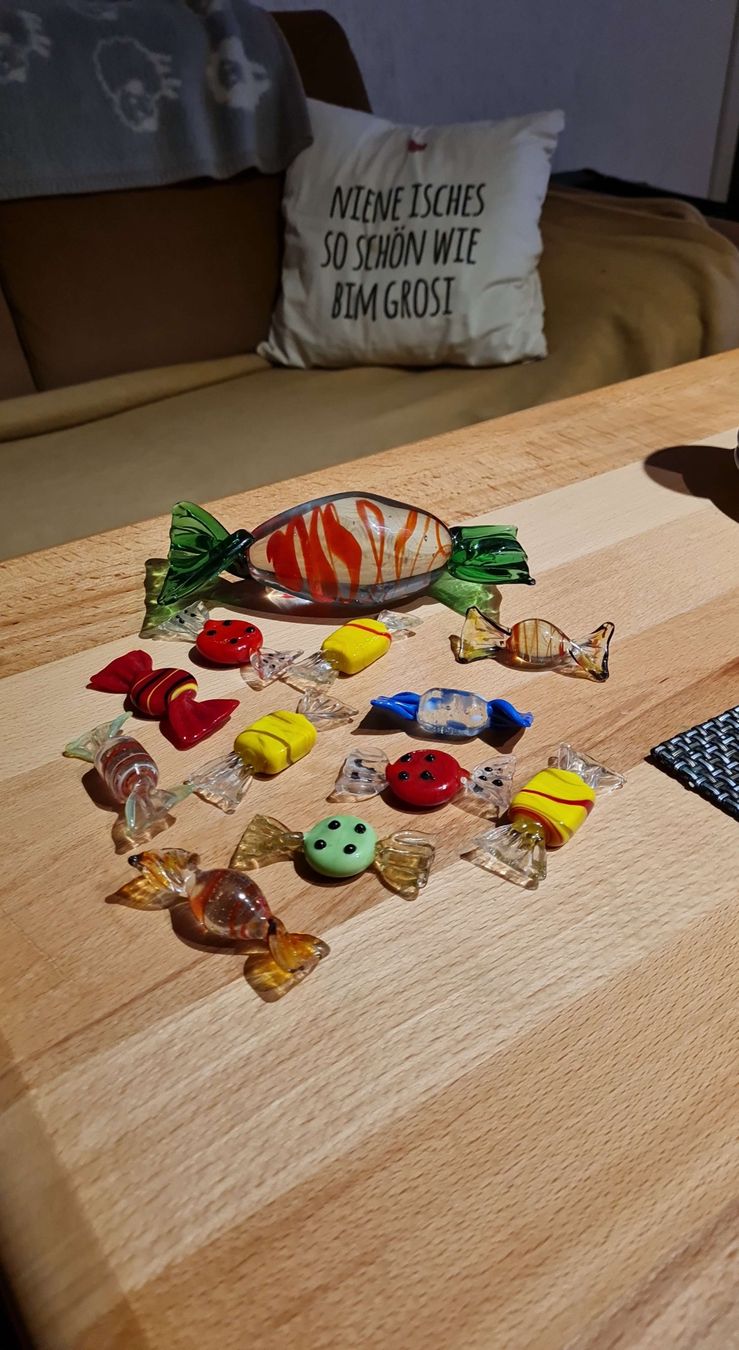 Murano Tutte le decorazioni: Murano Glasbonbons, farbenfroh – Nuovo (secondo la descrizione) da Münsingen venduto da Cuci31