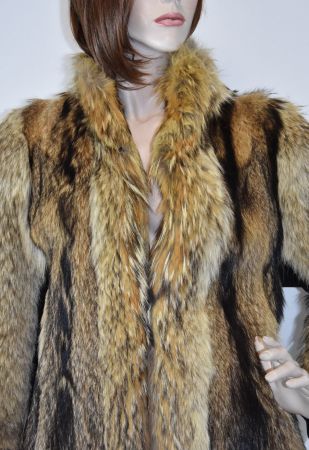 Waschbär Pelz Jacke Sommer-Aktion-Sale/beige/NP: 3200Fr/Gr.S