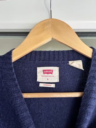 Levi’s Strickpullover Herren L dunkelblau Rundhals
