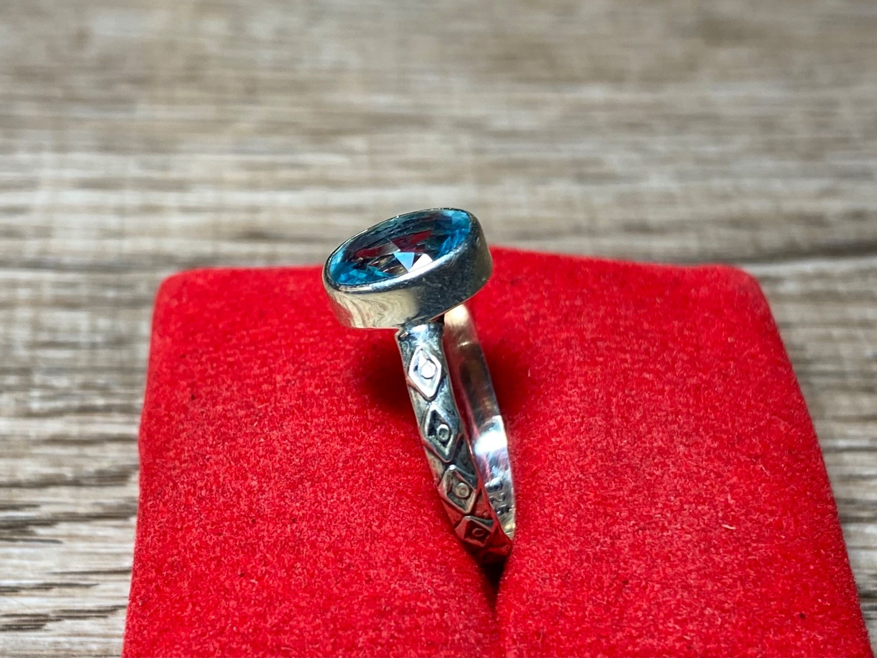 Anelli: 925 Silber Ring - natürlicher Blautopas – Nuovo e nell'imballaggio originale da Laax venduto da Kiki_Kingdom3 8