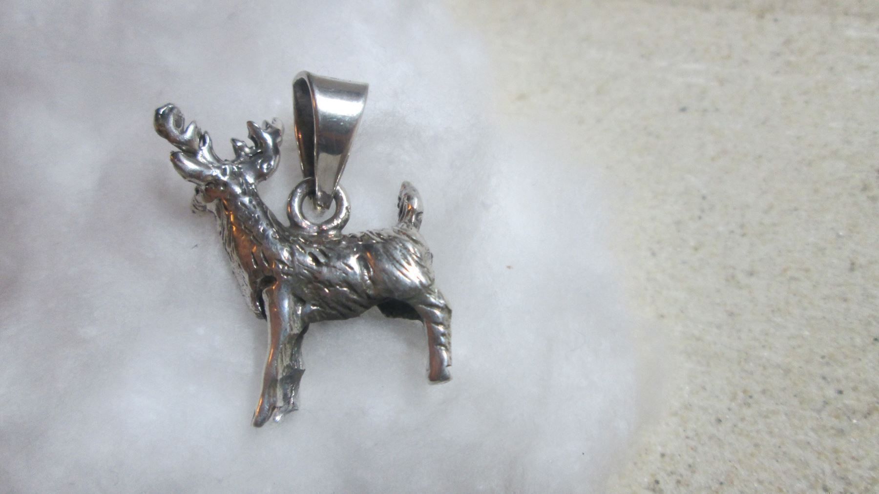 Anhänger: Wundervoller Hirsch mit Geweih 925 er Sterling Silber gestem – Neu (gemäss Beschreibung) aus Drochtersen von Simonchen 2