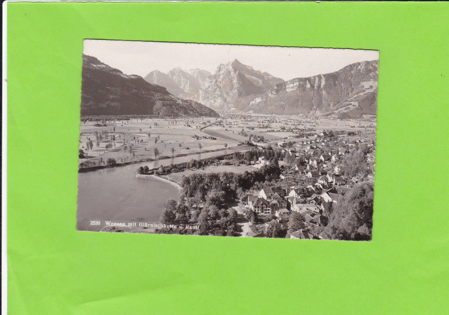 Cartoline postali: Weesen mit Glärnischkette – Usato da St. Peterzell venduto da neckertal