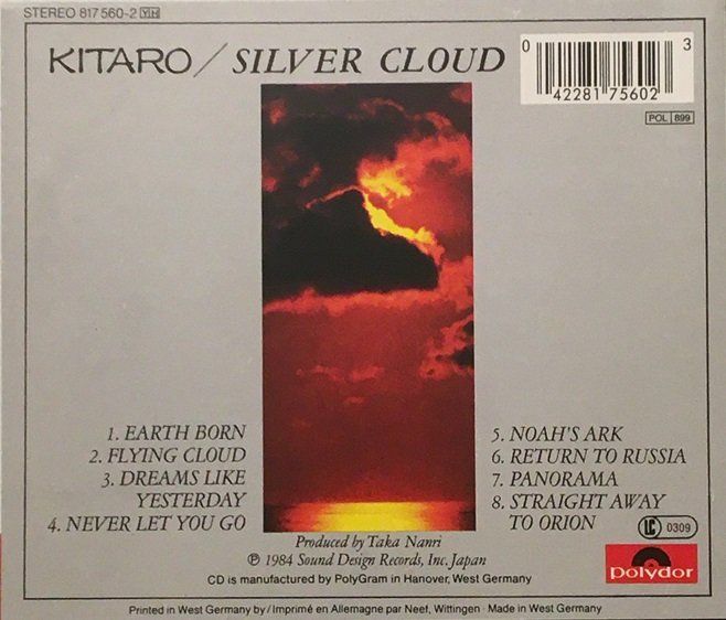 CD: Kitaro - Silver Cloud – Usato da Grüningen venduto da azulverde 1