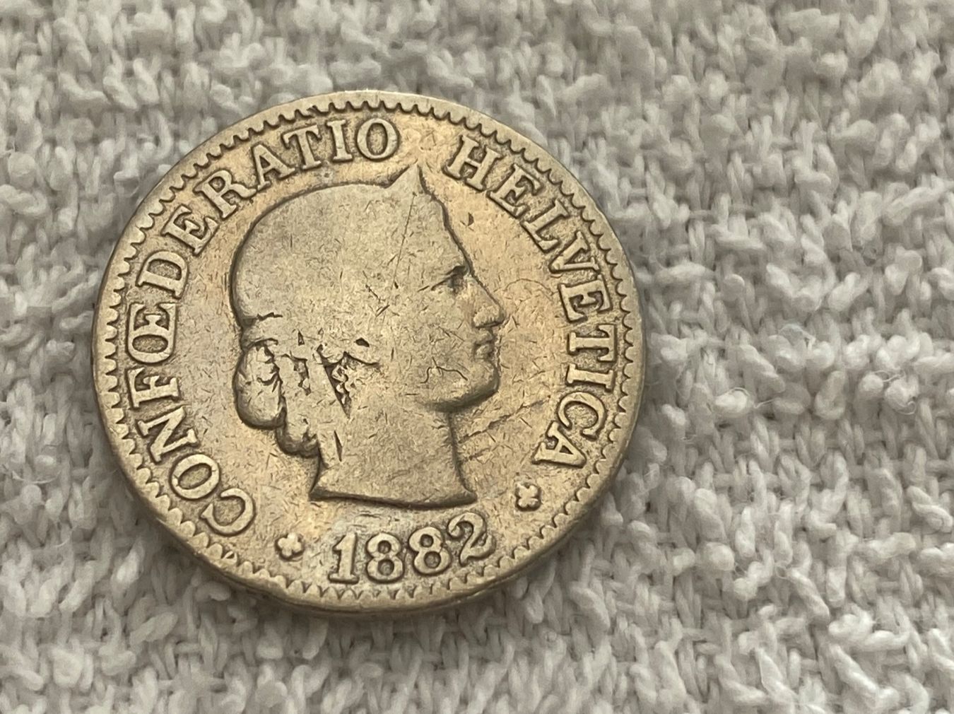 Tutti le monete: 10 centimes/rappen 1882 – Usato da Nyon venduto da Ilmi09