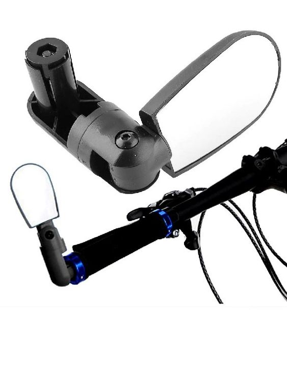 Praktischer Fahrrad-Rückspiegel Für Brille & Helm - 360° Verstellbar, Klare Sicht, Super Einfach Zu Montieren