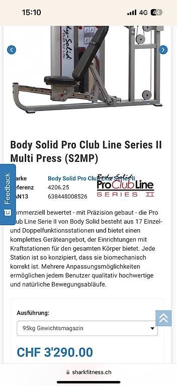 Hometrainer: BodySolid Multipresse – Gebraucht aus Krauchthal von jariskellner 4