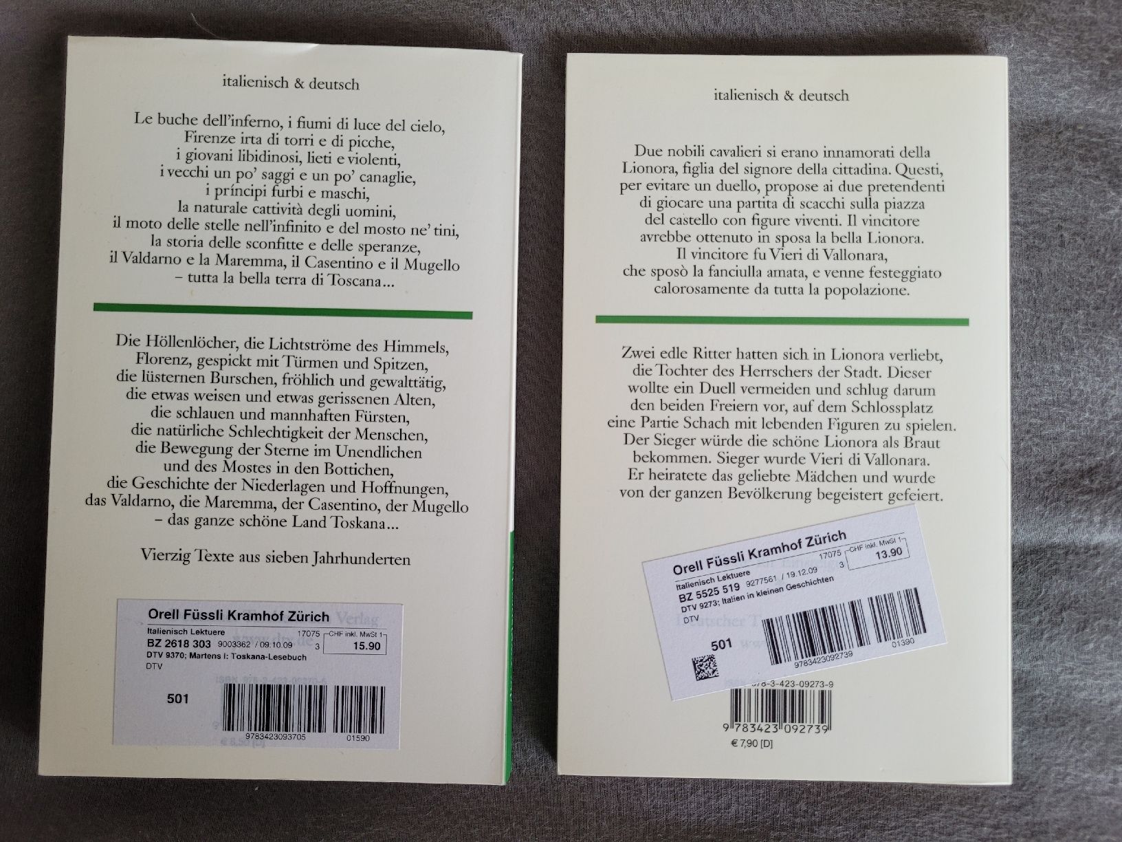 Libri: Italienisch-Deutsch Bücher – Usato da Aarburg venduto da Misohn 1