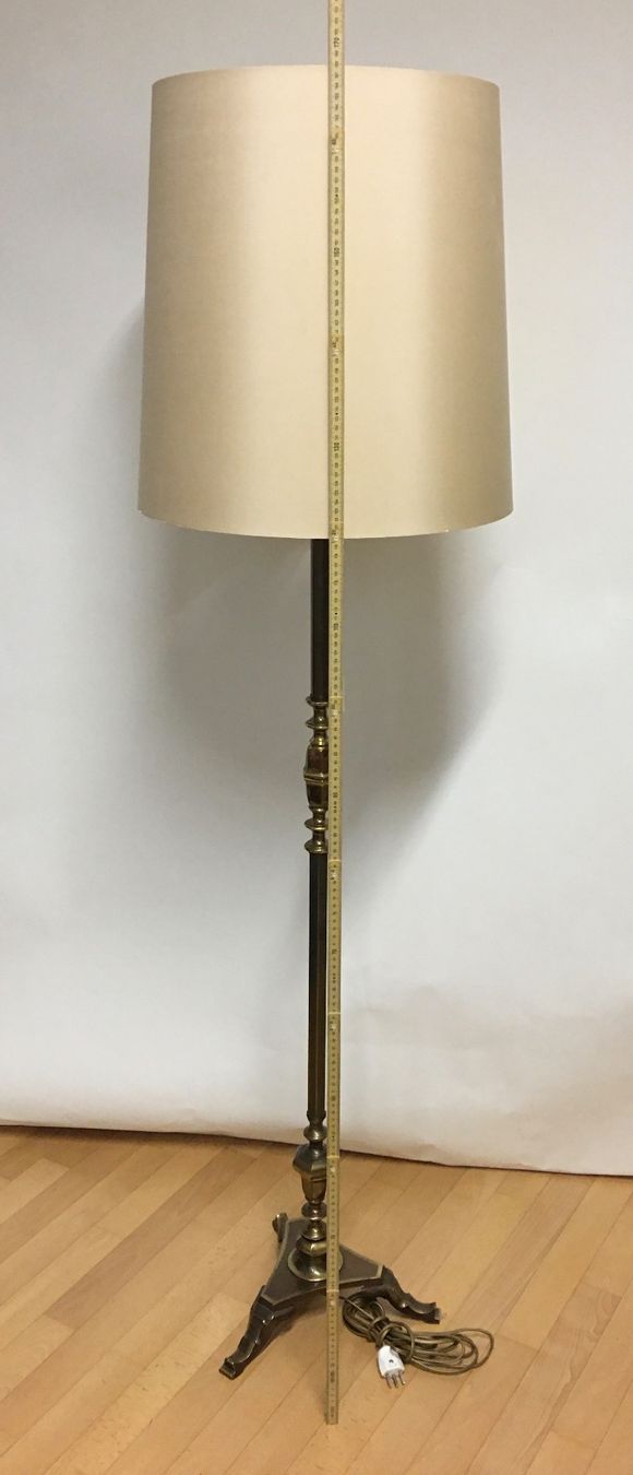Lampade: Stehlampe, Messing, Stoffschirm, Vintage-Stil – Usato da Olten venduto da ELHANDEL 6