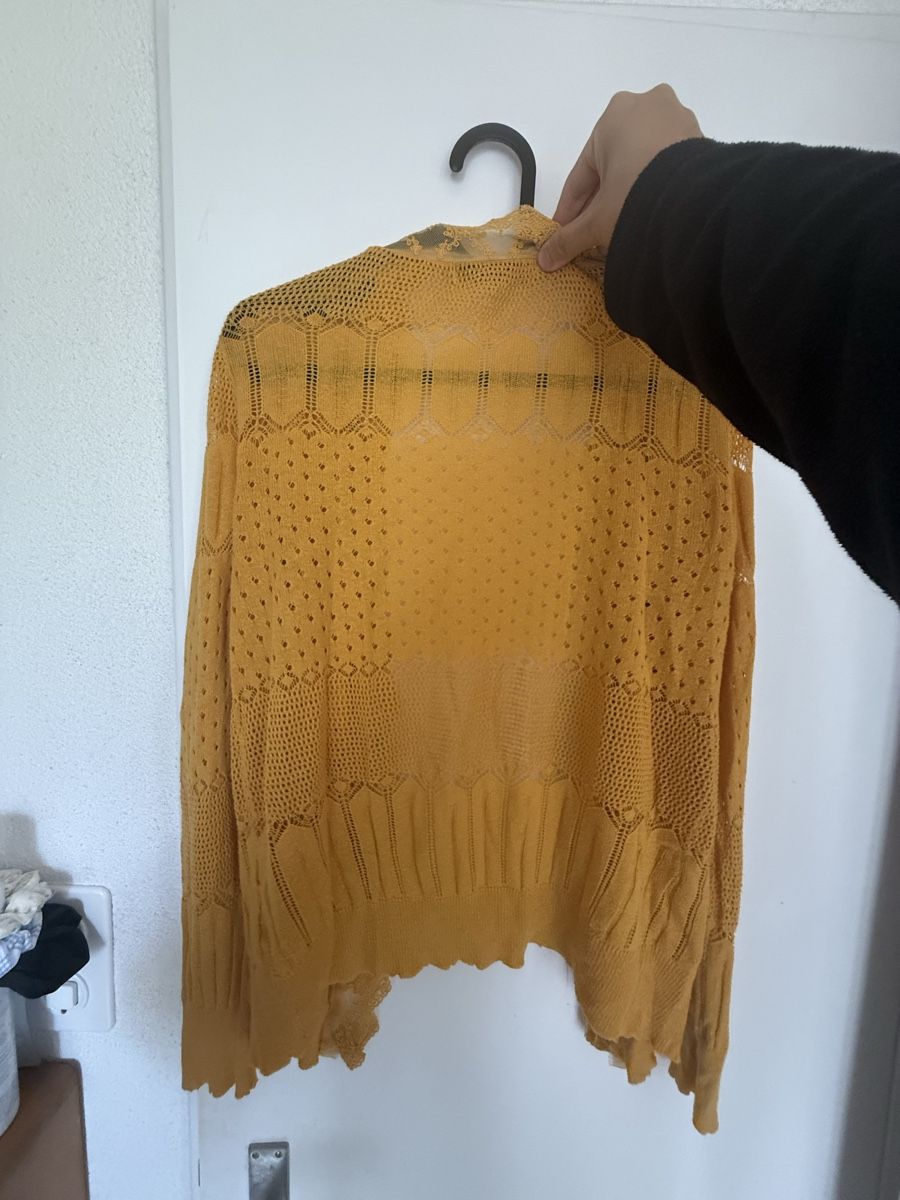 Vestes: Vintage Strickjacke Senfgelb – D'occasion à Zürich par lin_8l8c 2