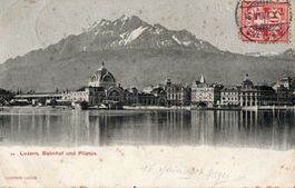 Luzern - Bahnhof und Pilatus