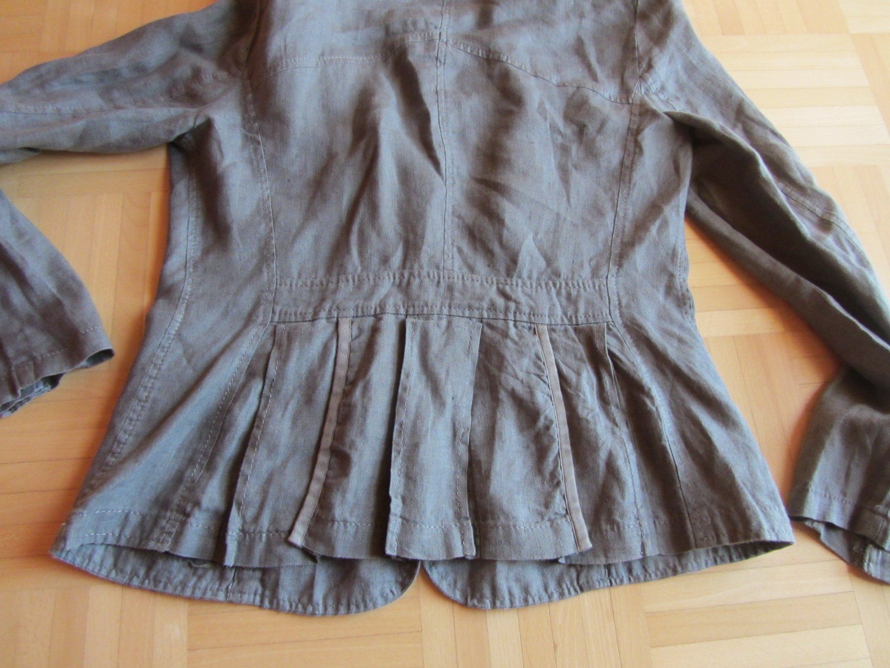 Jacken: Veste kaki clair en lin M – Gebraucht aus Oberried FR von berg04 5
